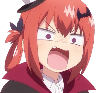 😱 Satania Gabriel DropOut Anime, Satania, Gabriel Dropout, Cartone animato, Demone telegram sticker