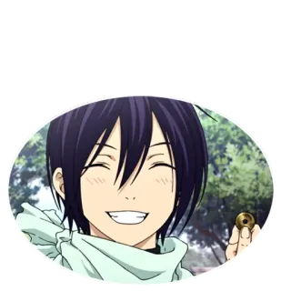 😊 Yato Noragami anime, character, god, fanart, noragami, yato whatsapp sticker