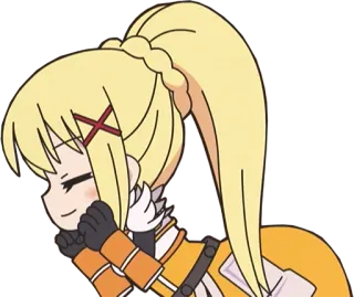😍 Darkness Konosuba anime, Konosuba, Darkness, character, waifu telegram sticker