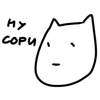 😪 ну сори cat, sorry, apology, cute, doodle, cartoon telegram sticker