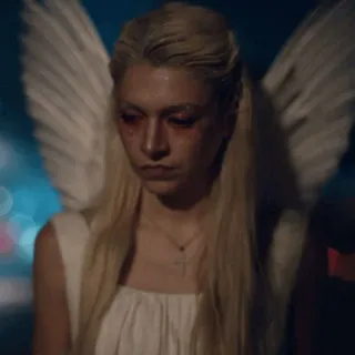🎆 angel, wings, makeup, sad, euphoria telegram sticker