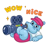 Hippos telegram stickers