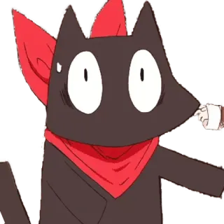 😰 мультфильм, кот, животное, стикер, персонаж telegram sticker