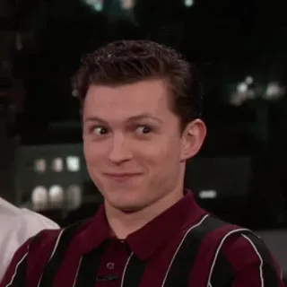 ⚙ Tom Holland actor, celebridad, divertido, retrato whatsapp sticker