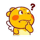 🤔 Мультфильм, Персонаж, Средний палец, Оскорбительный жест whatsapp sticker