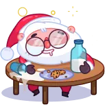 Santa telegram stickers