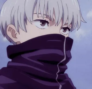 ☁️ Inumaki Toge Jujutsu Kaisen Аниме, Манга, Инумаки Тоге, Магическая битва, Персонаж, Белые волосы telegram sticker