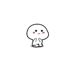🤗 cute, cartoon, character, white, minimalist, happy telegram sticker