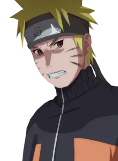 😡 Naruto Uzumaki Naruto naruto, anime, manga, ninja, kartun, serius telegram sticker