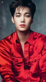 ➰ Kai K-pop, idol, singer, Korean, fashion whatsapp sticker