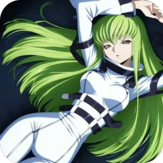 🫥 C.C. Code Geass whatsapp sticker