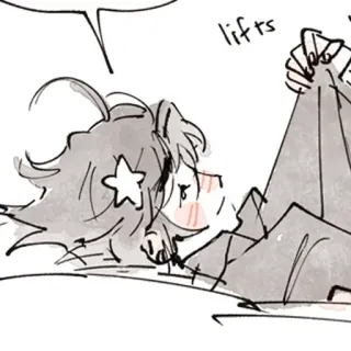 😏 lifts Cartoon, Anime, Schlaf, Süß, Bett telegram sticker