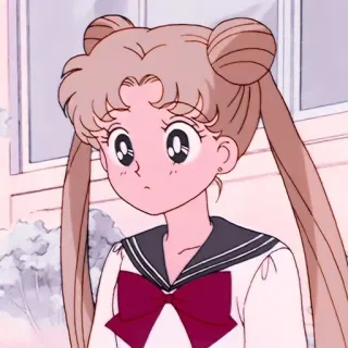 🧐 Sailor Moon anime, cartoon, sailor moon, girl, character, cute, school uniform telegram sticker
