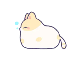 😴 猫, 可爱, 困, 动物, 卡哇伊 whatsapp sticker