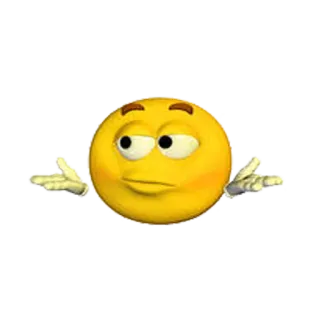 🙄 Emoji, Scrollata di spalle, Insicuro, Confusione, Dubbio, Domanda telegram sticker
