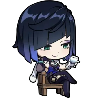 ⭐️ Yelan Genshin Impact yelan, genshin impact, character, sticker, anime, game telegram sticker
