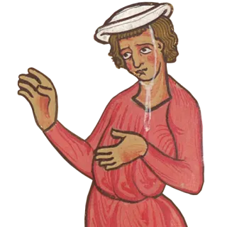 😓 Abad Pertengahan, Pria, Bersejarah, Karya seni telegram sticker