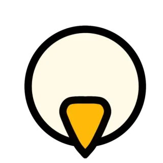 🐦 minimalist, penguin, cartoon, animal, bird, abstract telegram sticker