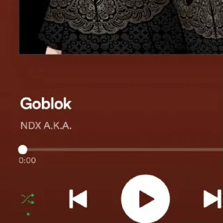 🙂 Goblok
NDX A.K.A. música, canción, audio, lista de reproducción whatsapp sticker