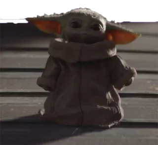 😟 Grogu The Mandalorian Grogu, Baby Yoda, Star Wars, The Mandalorian, süß, Fantasy, Science Fiction telegram sticker