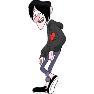 👌 Robbie Valentino Gravity Falls การ์ตูน, อนิเมชั่น, วัยรุ่น, อีโม, โกธิค, รายการทีวี, ดิสนีย์ telegram sticker