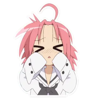 😫 Anime, Mädchen, süß, kawaii, erröten, verlegen telegram sticker