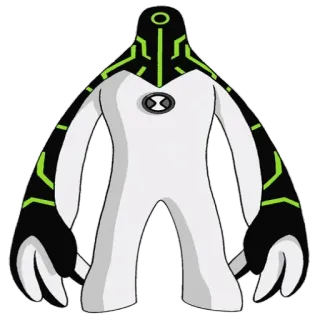 😇 Alien X Ben 10 Мультфильм, Инопланетянин, Персонаж, Бен 10, Чужой Икс, Научная фантастика, Мультипликация telegram sticker