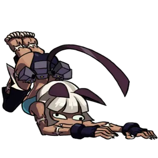 😩 Ms. Fortune Skullgirls animé, jeu vidéo, chat, fille, Skullgirls telegram sticker