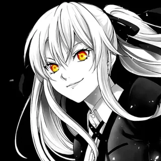 💛 Anime, Ragazza, Manga, Cartone animato, Illustrazione telegram sticker