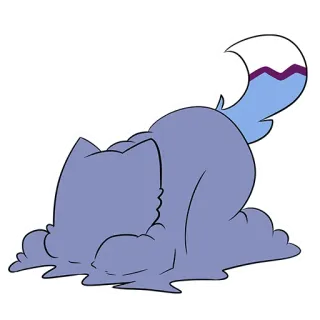 🛏 cat, animal, cartoon, sticker, cute, whimsical, playful telegram sticker