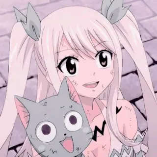 🥰 Mavis Vermillion Fairy Tail Anime, Manga, Fairy Tail, Mavis Vermillion, Lindo, Kawaii whatsapp sticker