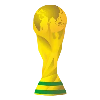 🥇 soccer, world cup, trophy, gold, sport, football whatsapp sticker