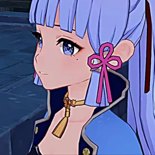 ❄️ Kamisato Ayaka Genshin Impact Anime, Video game, Karakter, Genshin Impact, Kamisato Ayaka telegram sticker