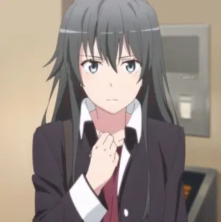 🫓 Yukino Yukinoshita My Teen Romantic Comedy SNAFU อนิเมะ, ผู้หญิง, วัยรุ่น, ชุดนักเรียน, ตัวละคร, นักเรียน whatsapp sticker