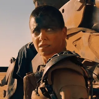 😕 Furiosa Mad Max: Fury Road Furiosa, Mad Max, Charlize Theron, warrior, post-apocalyptic, action, movie whatsapp sticker