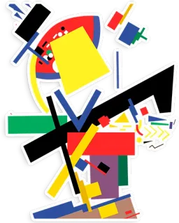 🎉 abstract, geometric, shapes, colorful, sticker, art telegram sticker