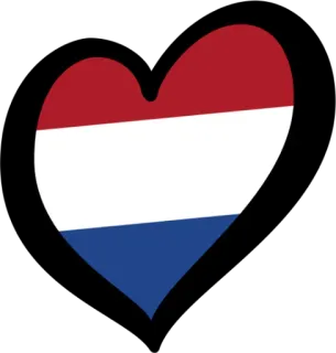 🇳🇱 serce, holandia, flaga, holenderski, kraj, miłość, holandia telegram sticker