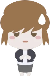 😓 Desenho animado, Mulher, Funcionária, Negócios, Personagem, Adesivo telegram sticker