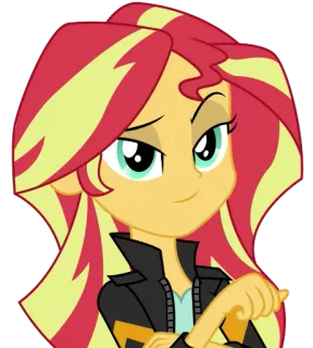 😏 Sunset Shimmer My Little Pony: Equestria Girls Kartun, Gadis, Anime, Sunset Shimmer, My Little Pony, Equestria Girls telegram sticker