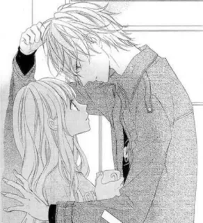 🤓 Manga, Anime, Coppia, Romance, Illustrazione telegram sticker