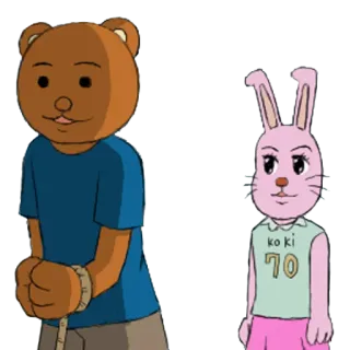 😨 ko ki
70 ours, lapin, animé, dessin animé telegram sticker