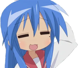 😅 Konata Izumi Lucky Star Anime, Manga, Chica, Lucky Star, Konata telegram sticker