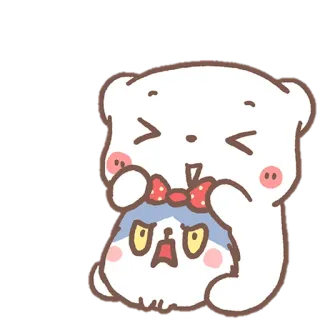 🧺 cute, animals, sticker, kawaii, bear, cat whatsapp sticker