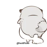 😡 @YusukeTakawoo schattig, chibi, dier, simpel, cartoon, personage whatsapp sticker