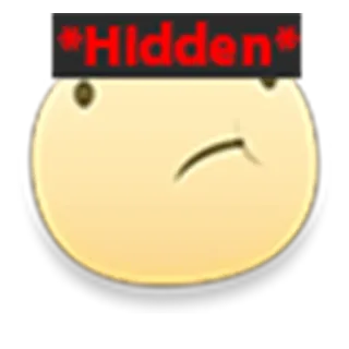 😕 *Hidden* Emoji, Oculto, Censurado, Rosto, Expressão telegram sticker
