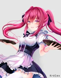 💕 Krélex Gadis anime, Maid, Lucu, Manga, Kartun, Karakter telegram sticker