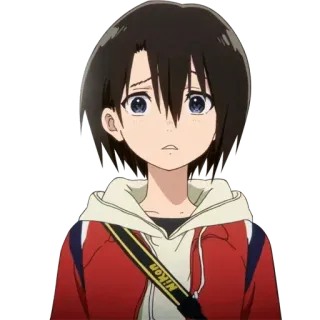 ☹️ Anime, Triste, Chica, Dibujo animado whatsapp sticker