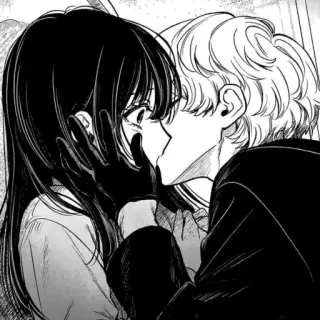 ❤️ アニメ, キス, 漫画, 恋愛, 愛 telegram sticker