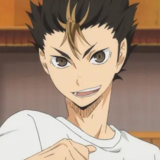 🙀 Yu Nishinoya Haikyu!! Anime, Haikyuu, Yu Nishinoya, Siatkówka telegram sticker