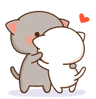 💕 katzen, cartoon, liebe, süß, tiere telegram sticker